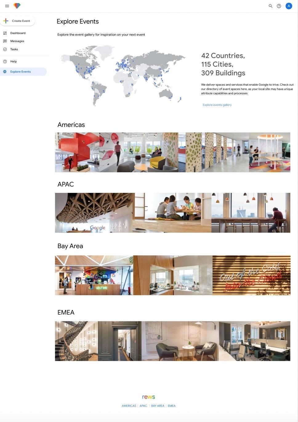 Google Events explore